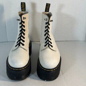 Dr.Martens L-7 White Combat Boots